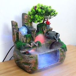 假山流水 融合自然之美的家居風(fēng)水工藝品